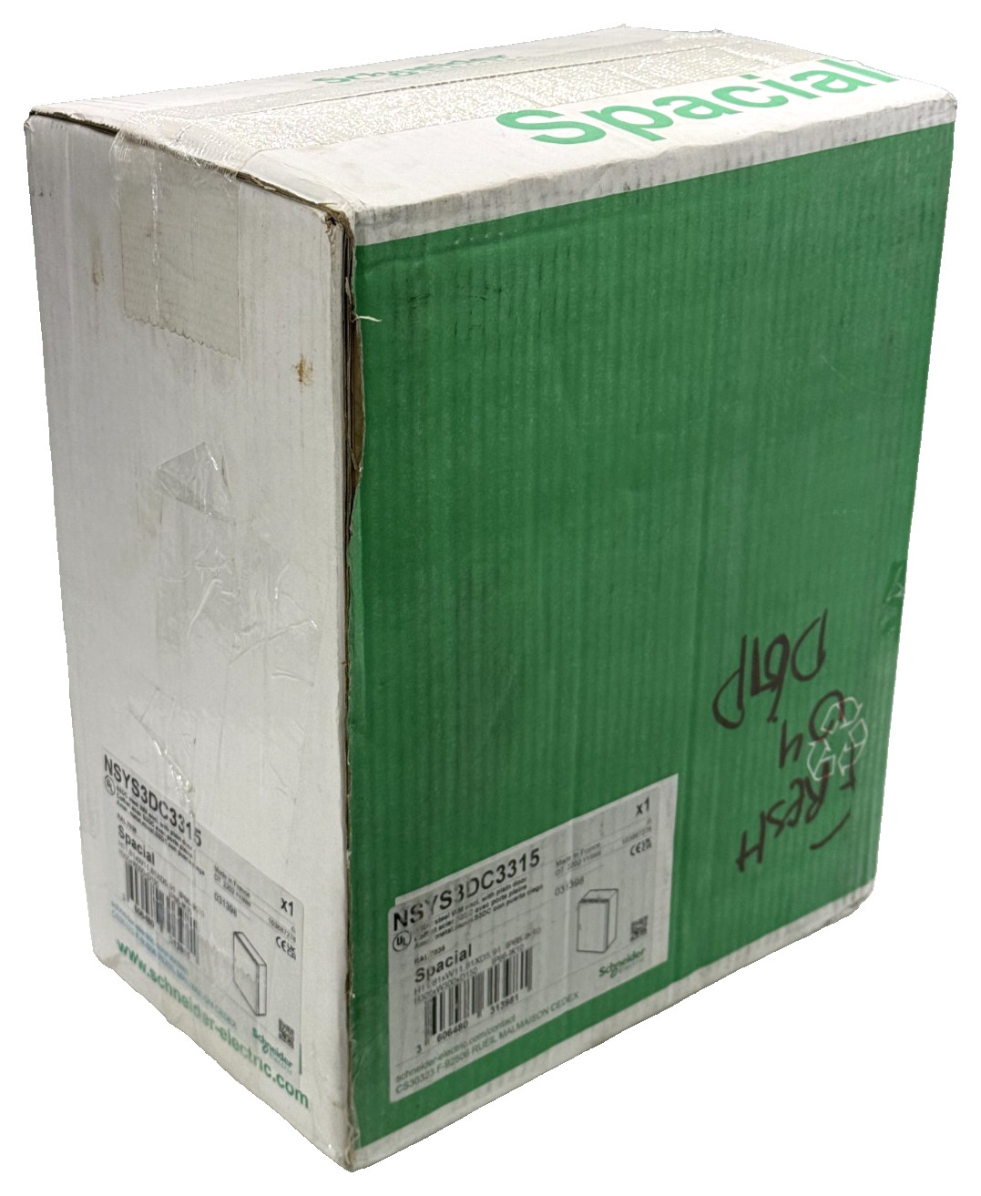Schneider Electric NSYS3DC3315 Steel WM Enclosure, Plain Door 300 x 300 x 150mm