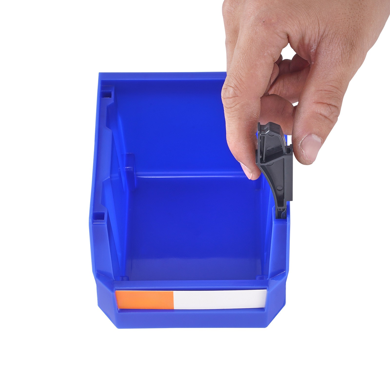 Uimoso Hanging Stackable Storage Bin Plastic Organizer Garage Box 24PCS Blue/Red