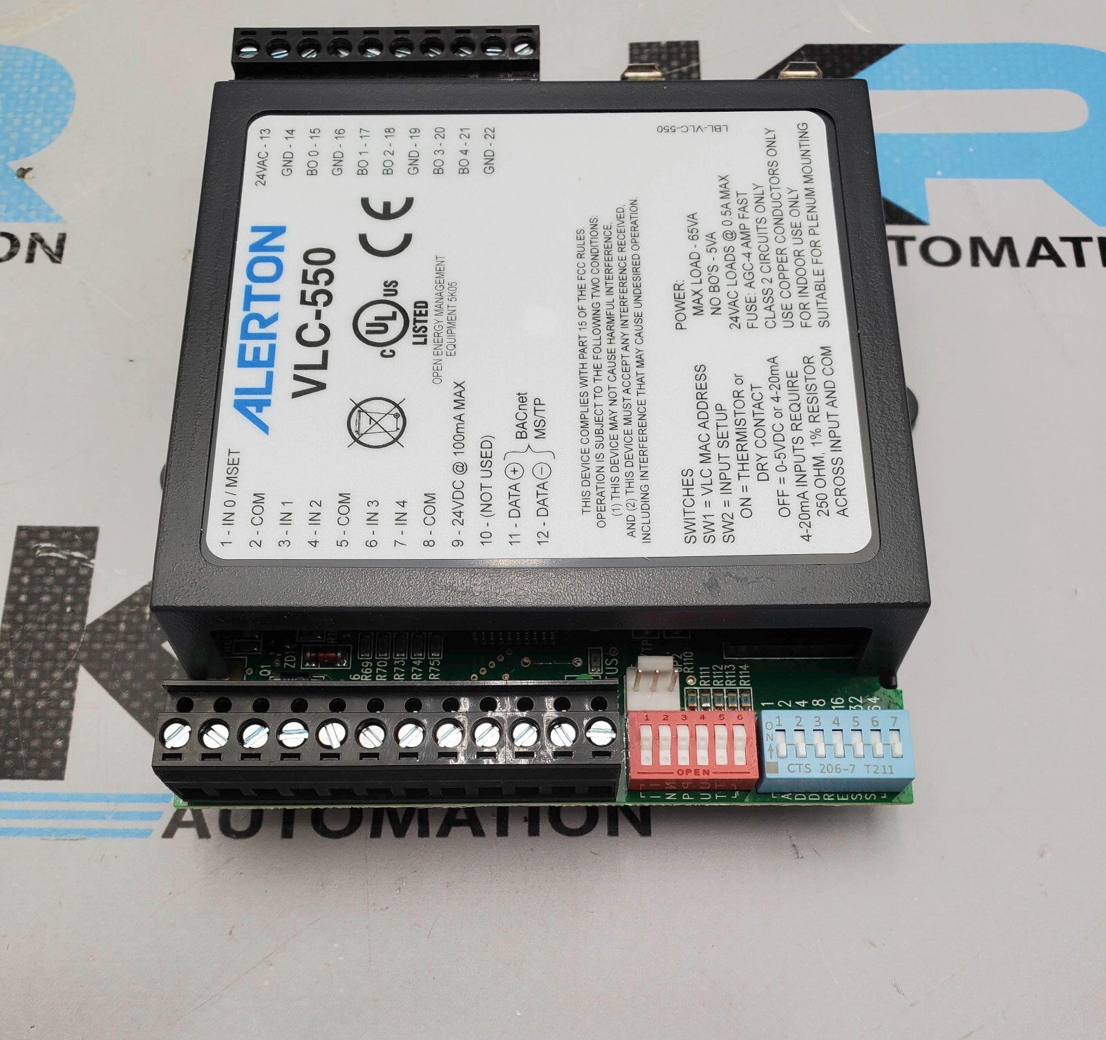 NEW Alerton VLC-550 BACtalk BACnet-Compliant Field Programmable Controller 24VAC