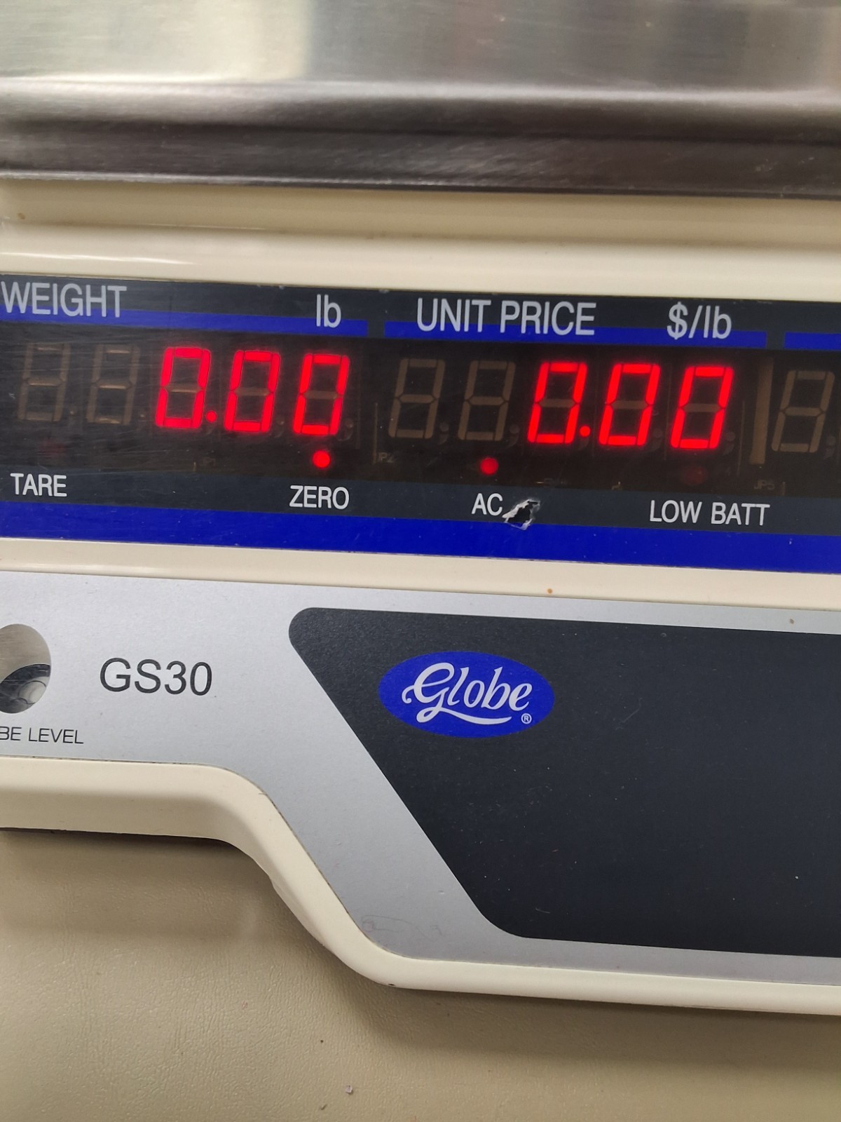 Globe GS30 Price Computing Scale 30lb x 0.01lb – NTEP Legal for Trade – Dual LCD