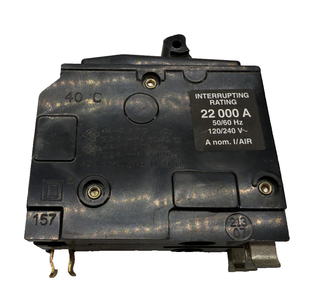 Square D QO230VH Circuit Breaker QO, 30A, 2 pole, 120/240VAC, 22kA, Plugin