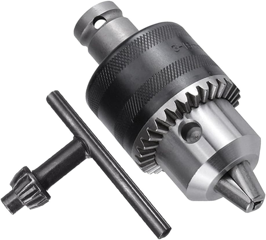 1/2-20UNF Mount 1.5-13Mm Capacity Key Drill Chuck for Air Impact Wrench Converte
