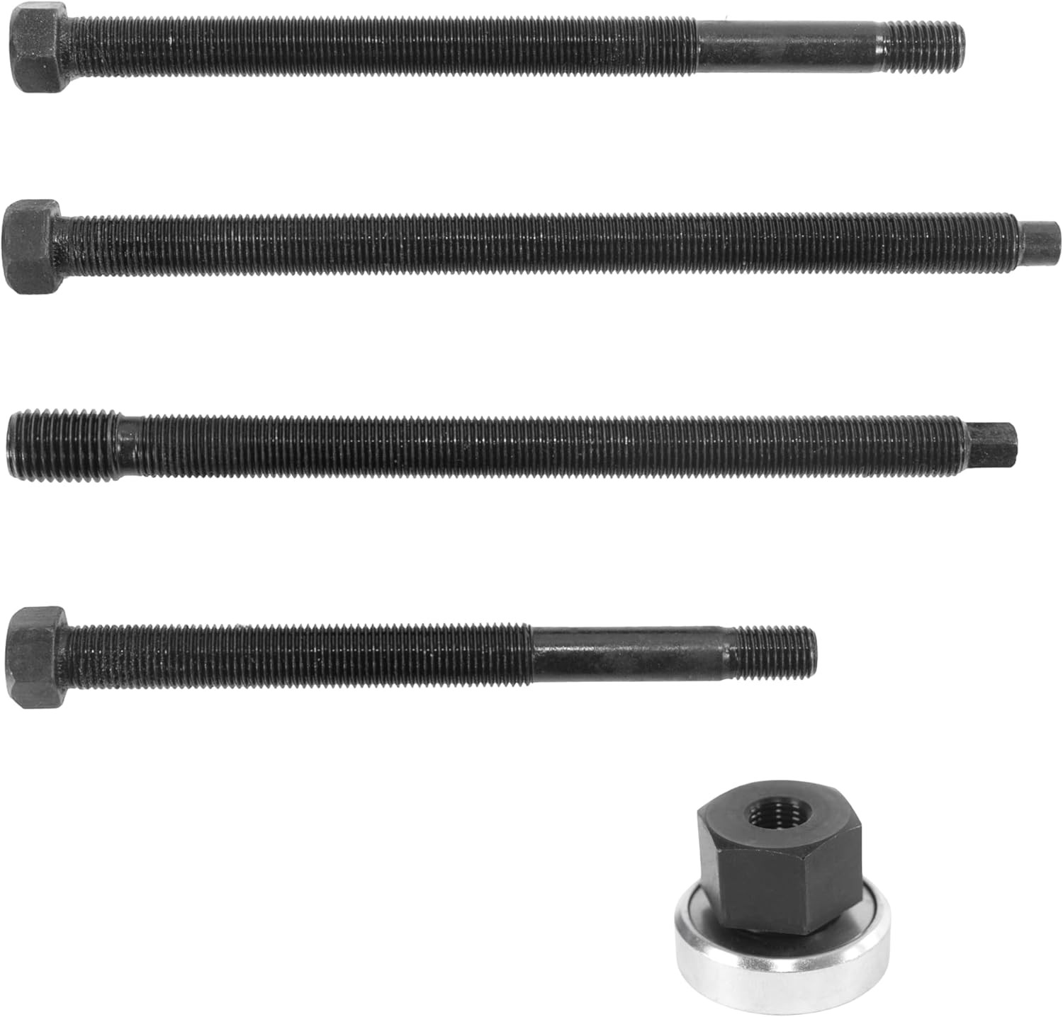 HFS(R) 5Pcs Long Reach Harmonic Balancer Installer Kit, 4 Adapters & Nut Bearing
