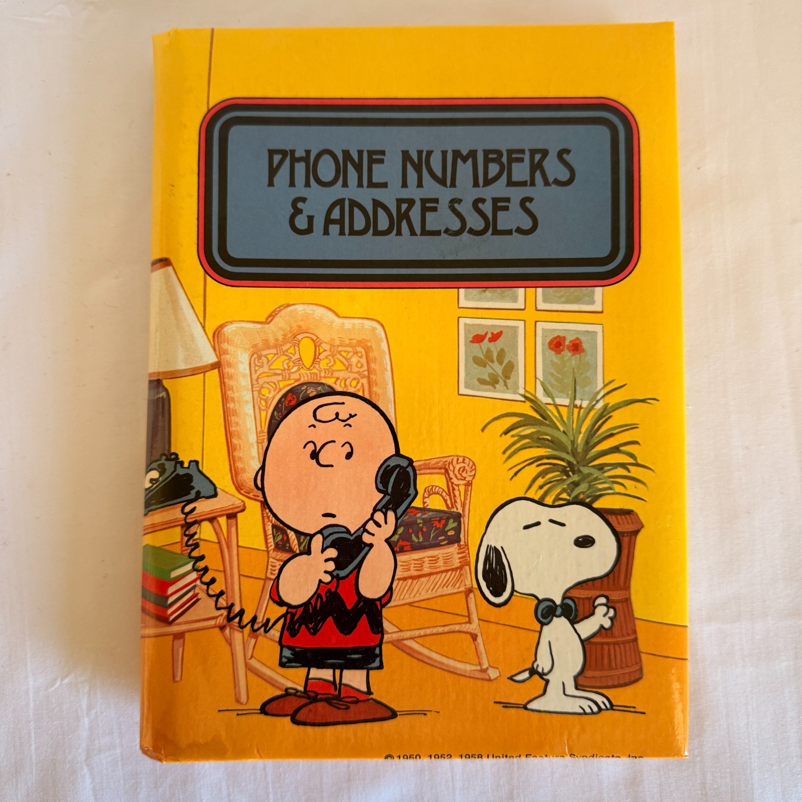 Vintage Collectible Peanuts Phone Numbers & Addresses Book 1980’s ?