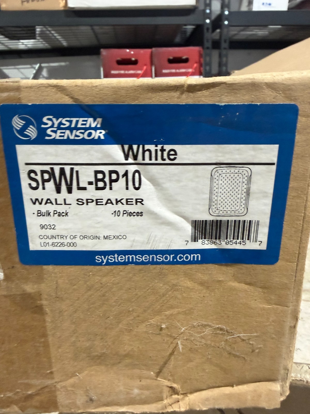 SYSTEM SENSOR SPWL BP10 ( PACK OF 10) BRAND NEW IN BOX! WALLMOUNT WHITE SPEAKER!