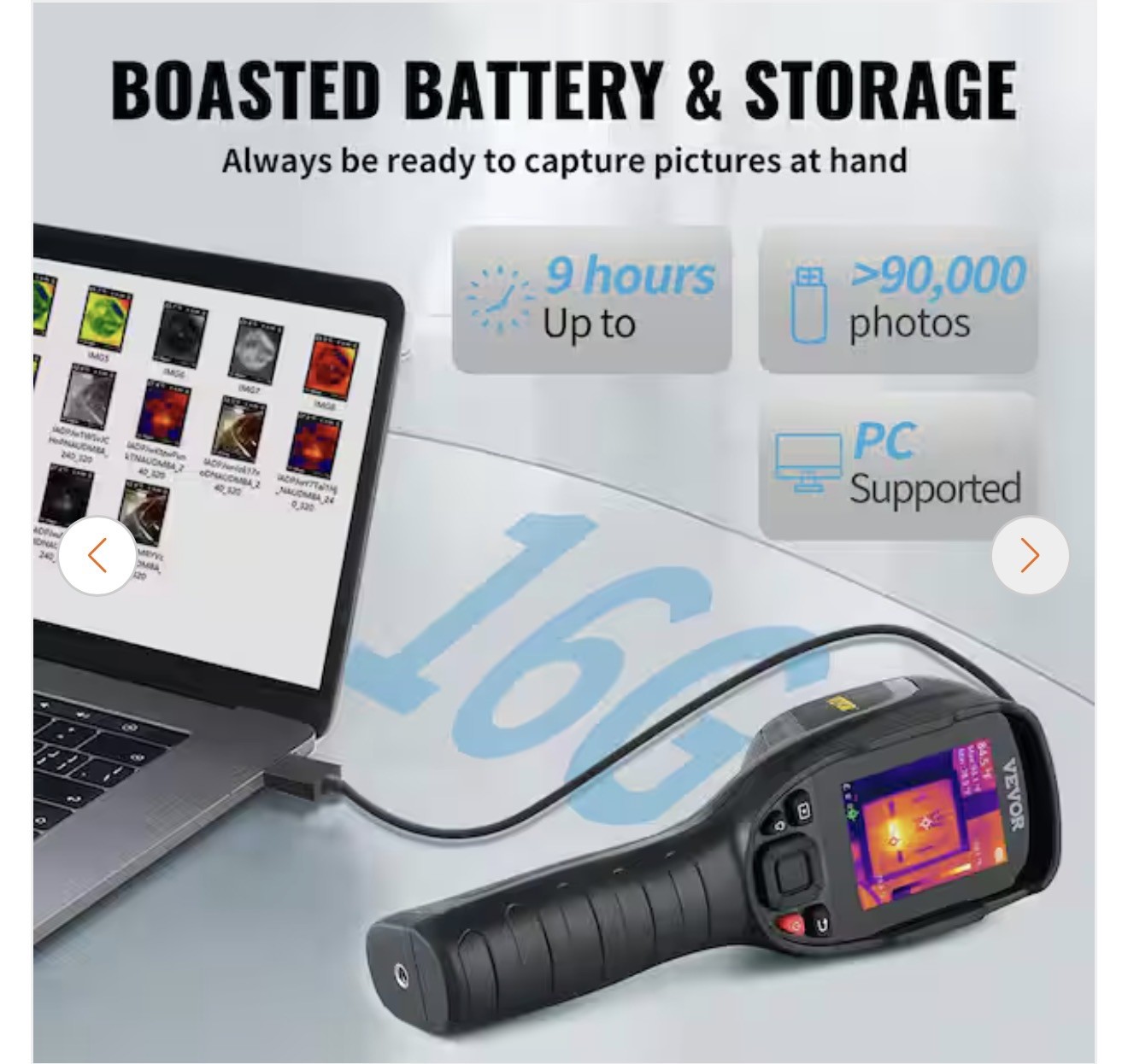 VEVOR Thermal Imaging Camera 240×180 IR Resolution 43200 Pixel Infrared Camera