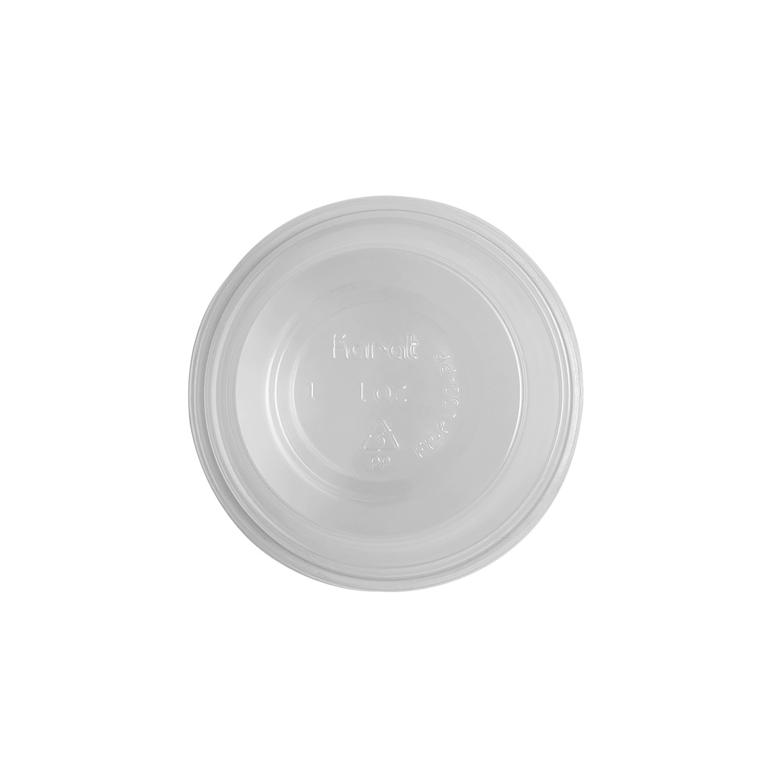 Karat 1oz Tall PP Plastic Portion Cups – Clear – 2,500 ct, FP-P100TALL-PP
