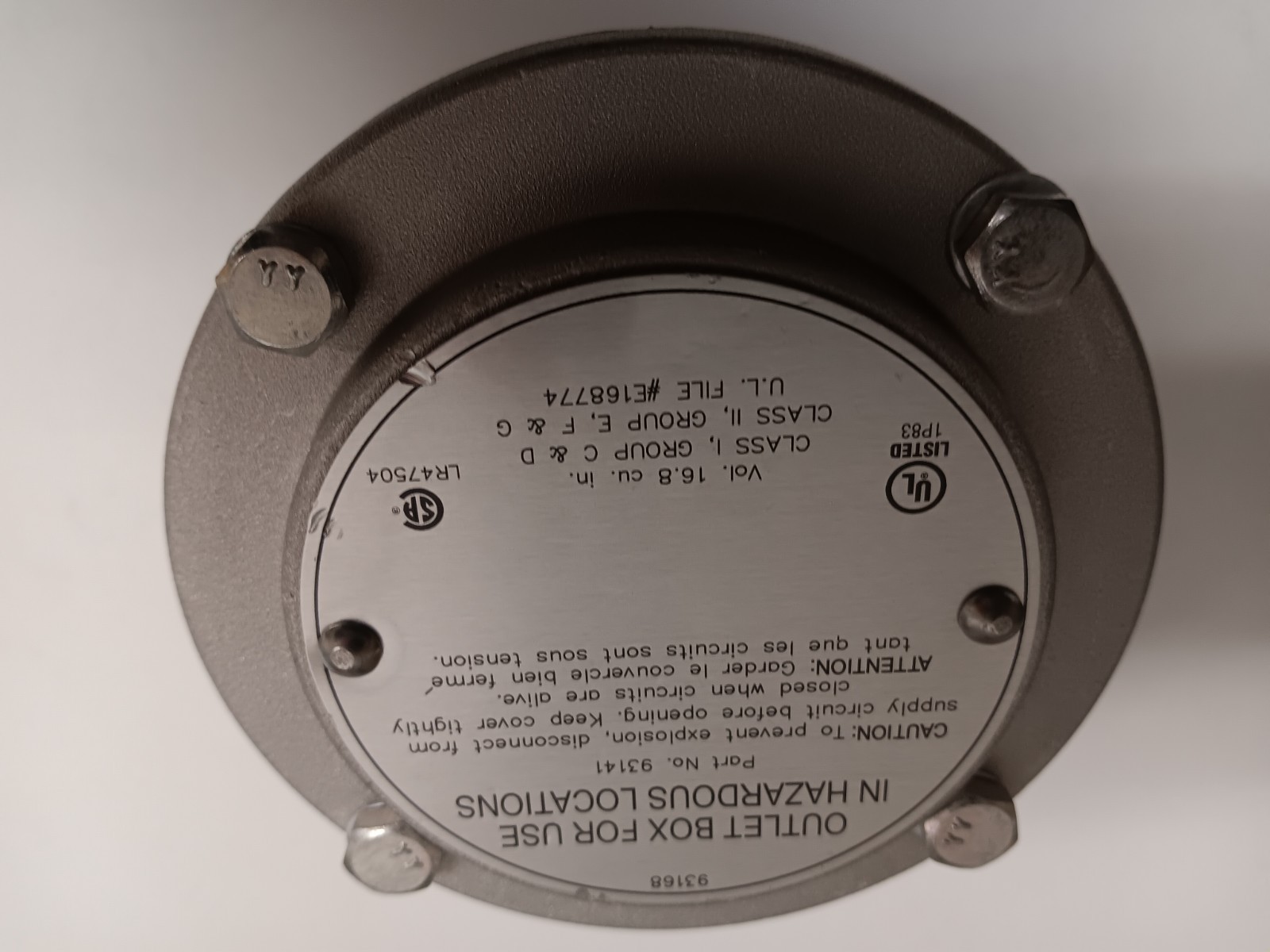 MARATHON MOTOR EXPLOSION PROOF MODEL#056T11G15523,1 /2HP