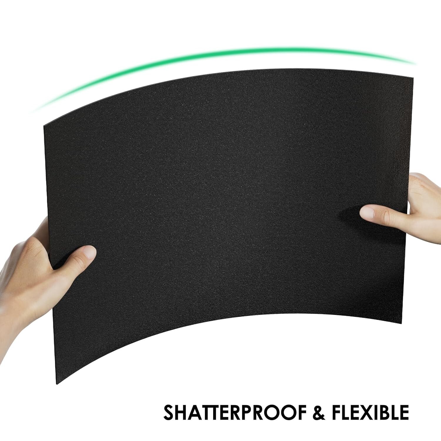 ABS Plastic Sheet 1/16 Inch Thick 16 x 12 2 Pack Black Plastic Sheet Rigid