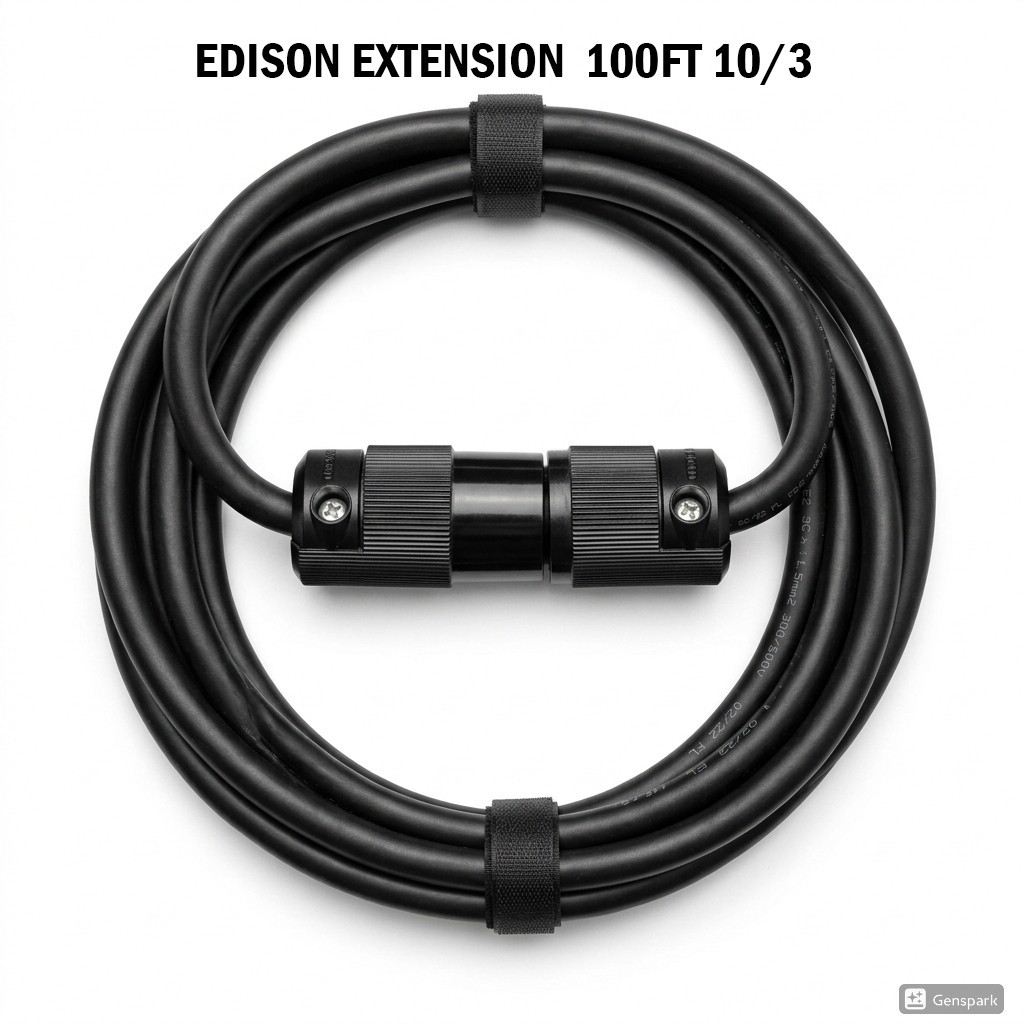 Edison extension 100ft Cable 10/3 12AWG