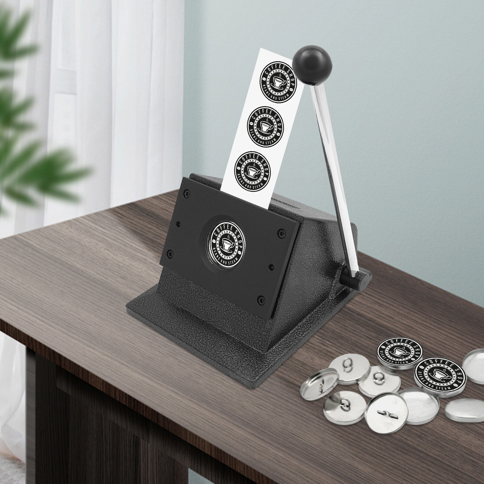 Manual Circle Cutter For Paper Button Paper Cutter, Round Punch Die Cutter