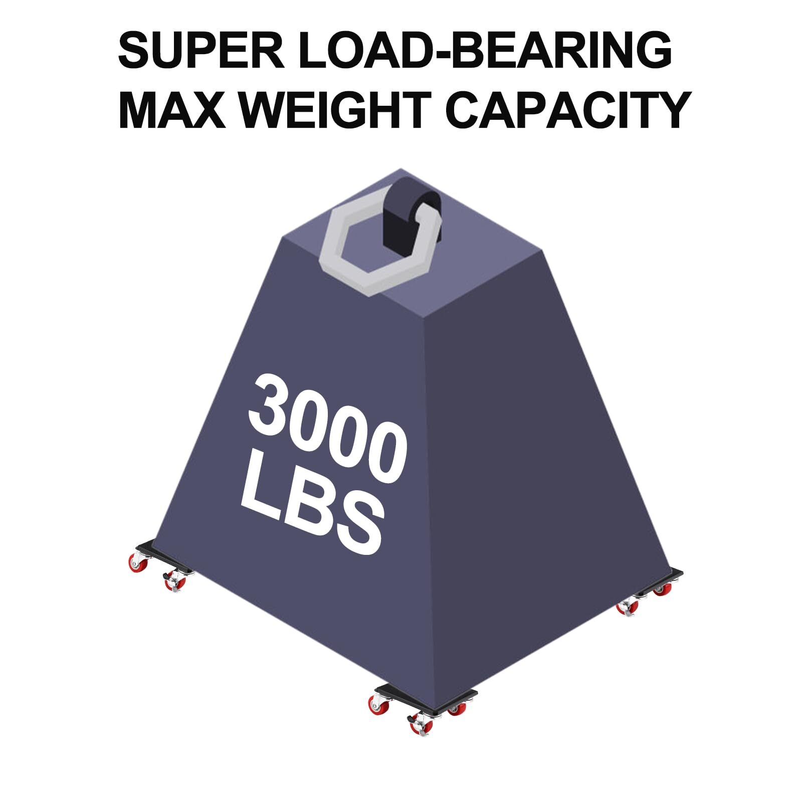4-Pack Furniture Mover Sliders Heavy Duty Moving Dolly 1600 LBS Capacity