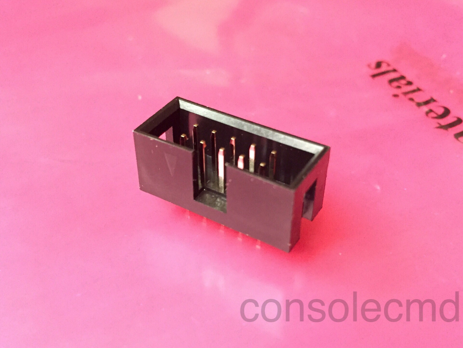 Lot of 10pcs PCB-Mount Shrouded Straight Male 2x5P Header, 2.54mm, 0.1″, 10 POS