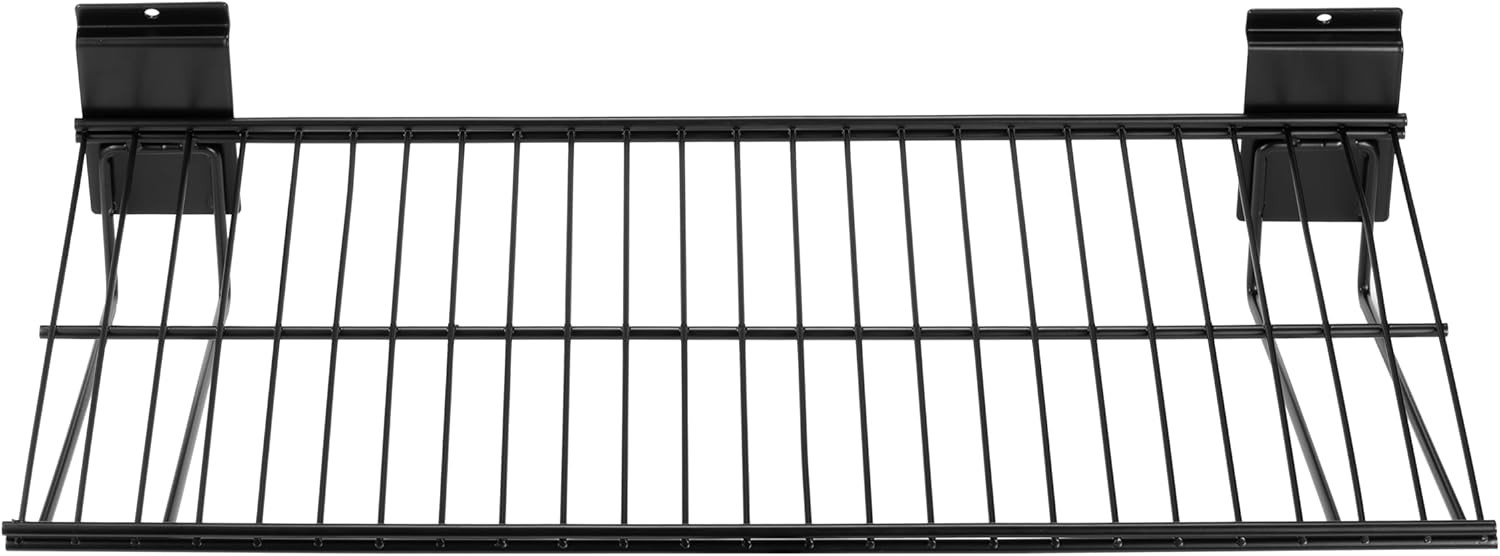 Heavy Duty Slatwall Wire Shelf 24″ Garage Storage Slatwall 2 Pack