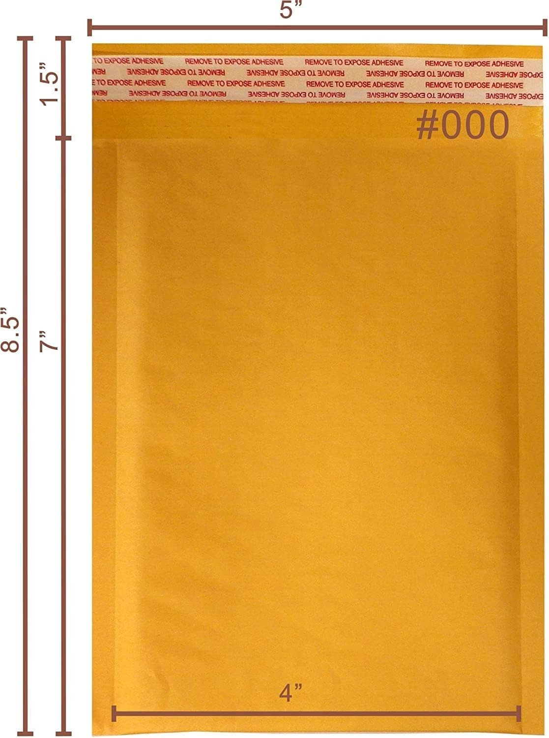 Kraft Bubble Mailers 4×8 500 Pack Self Seal Padded Envelopes Shipping