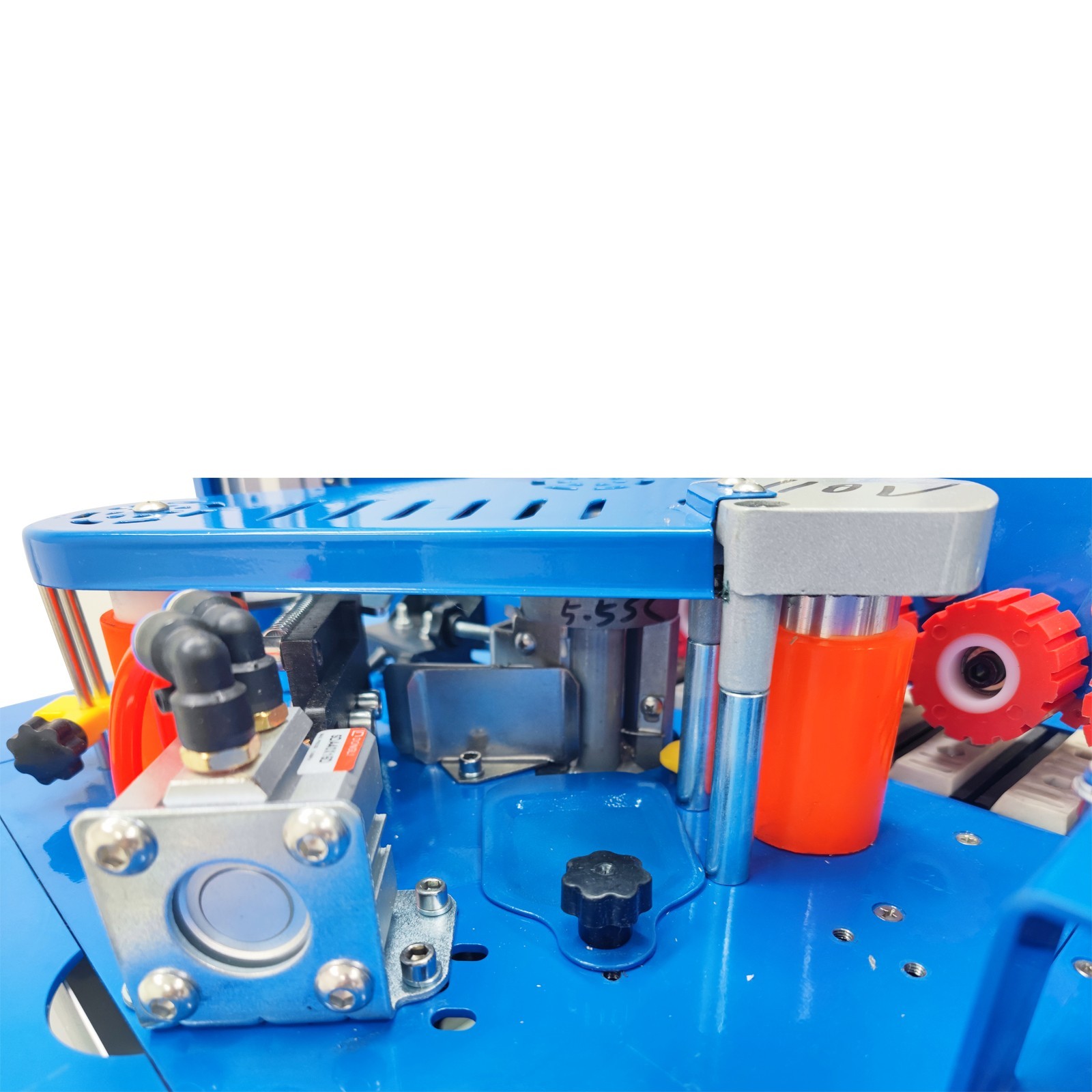 Used！Automatic Curved and Straight Edge Banding Machine Double-Sided Gluing 110V