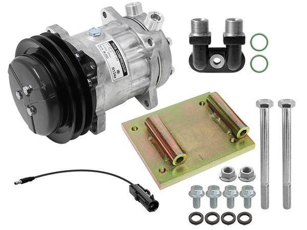 York to Sanden Conversion Kit, International, Case, 782, 1400, 1640, 1066 1086