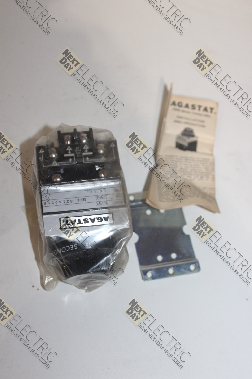Agastat, 7012PC, Timing Relay 1.5-15 Seconds 1.5-15s Timer E7012PC003