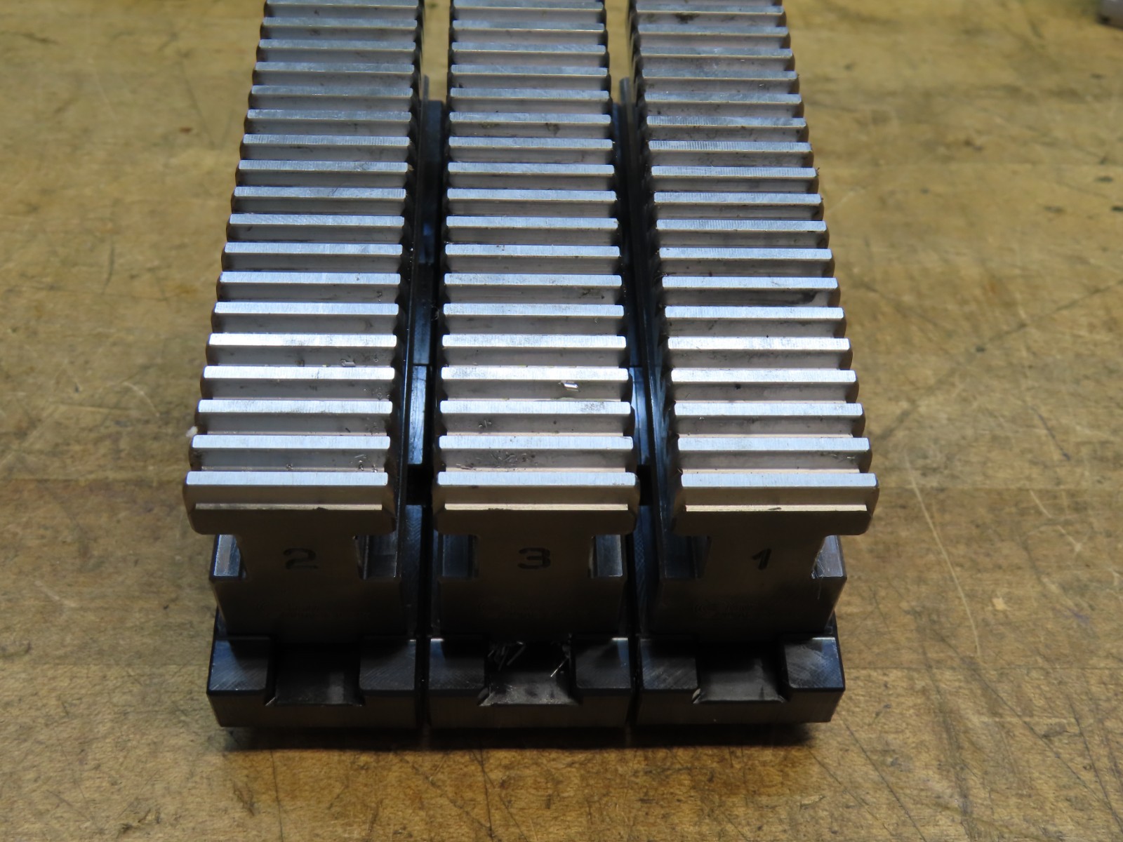 Set of 3 SMW AUTOBLOK WAK 250-10 steel jaws & Schunk masters GBK-250