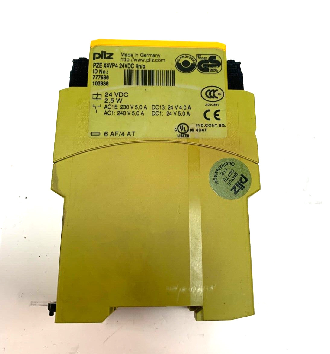 Pilz PZE-X4VP4 Safety Relay Module 24VDC 777586 PZE X4VP4