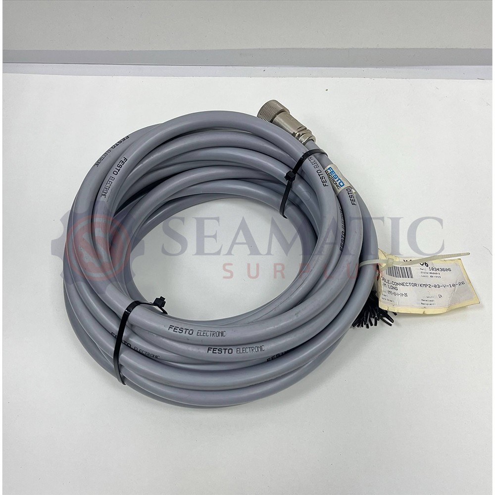FESTO KMP2-03-V-10-26 CONNECTING CABLE 175667 10 METER LENGTH , V6#6