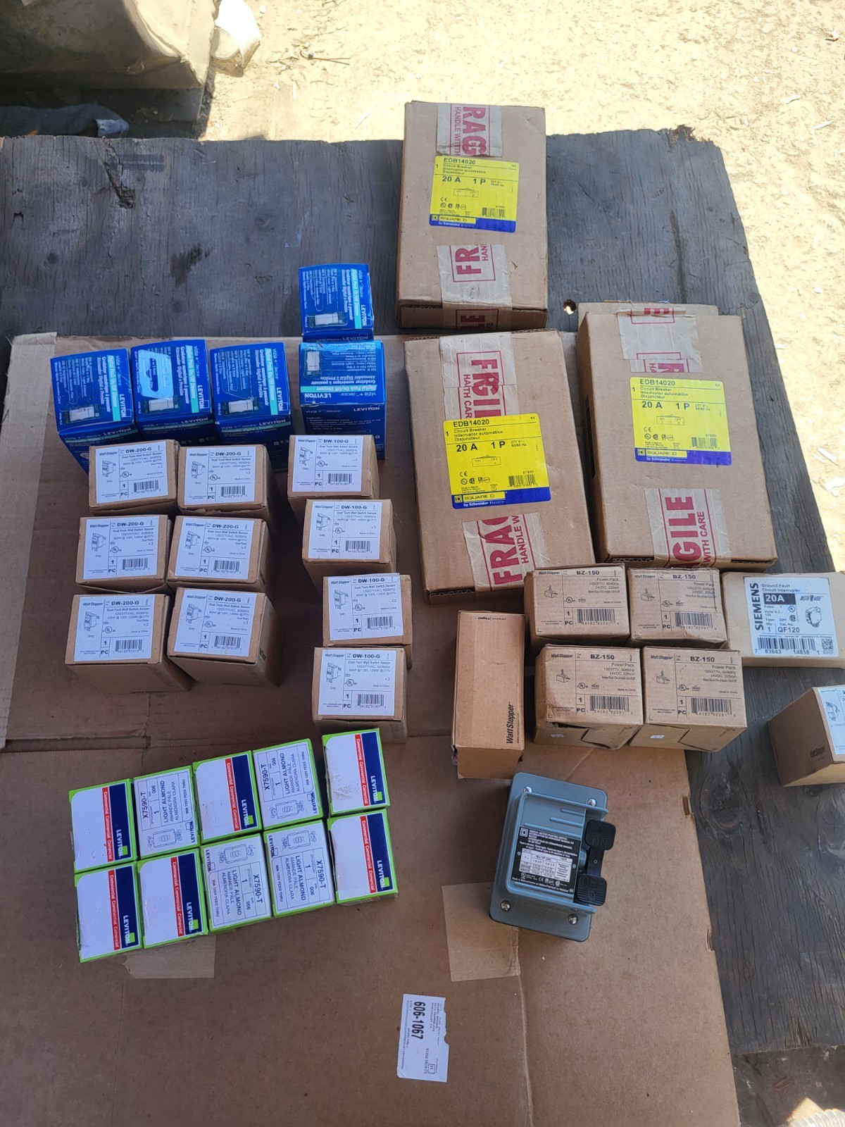 New Open Box, Lot of electrical materials—everything you see is what you get.