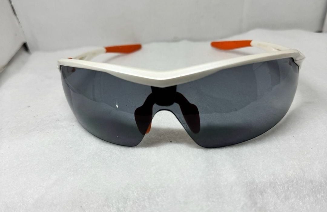 STIHL Sport Protective Safety Glasses with White Frame and Silver Mirror Lens