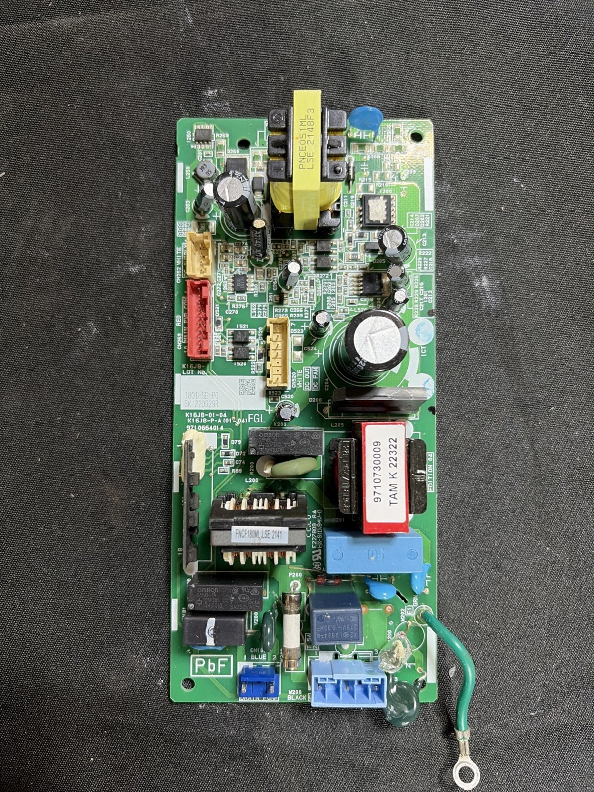 Fujitsu air conditioner indoor unit circuit board (PCB) 9710664014 / K16JB-P-A