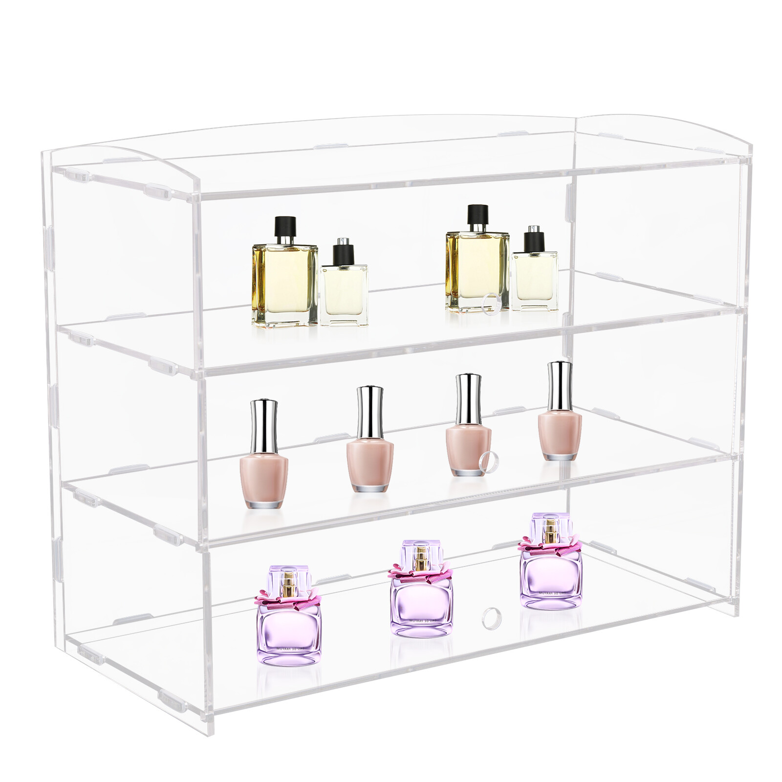 3-Tier Clear Acrylic Display Case 18.7 × 8.5 × 14.8 in For Funko Pop