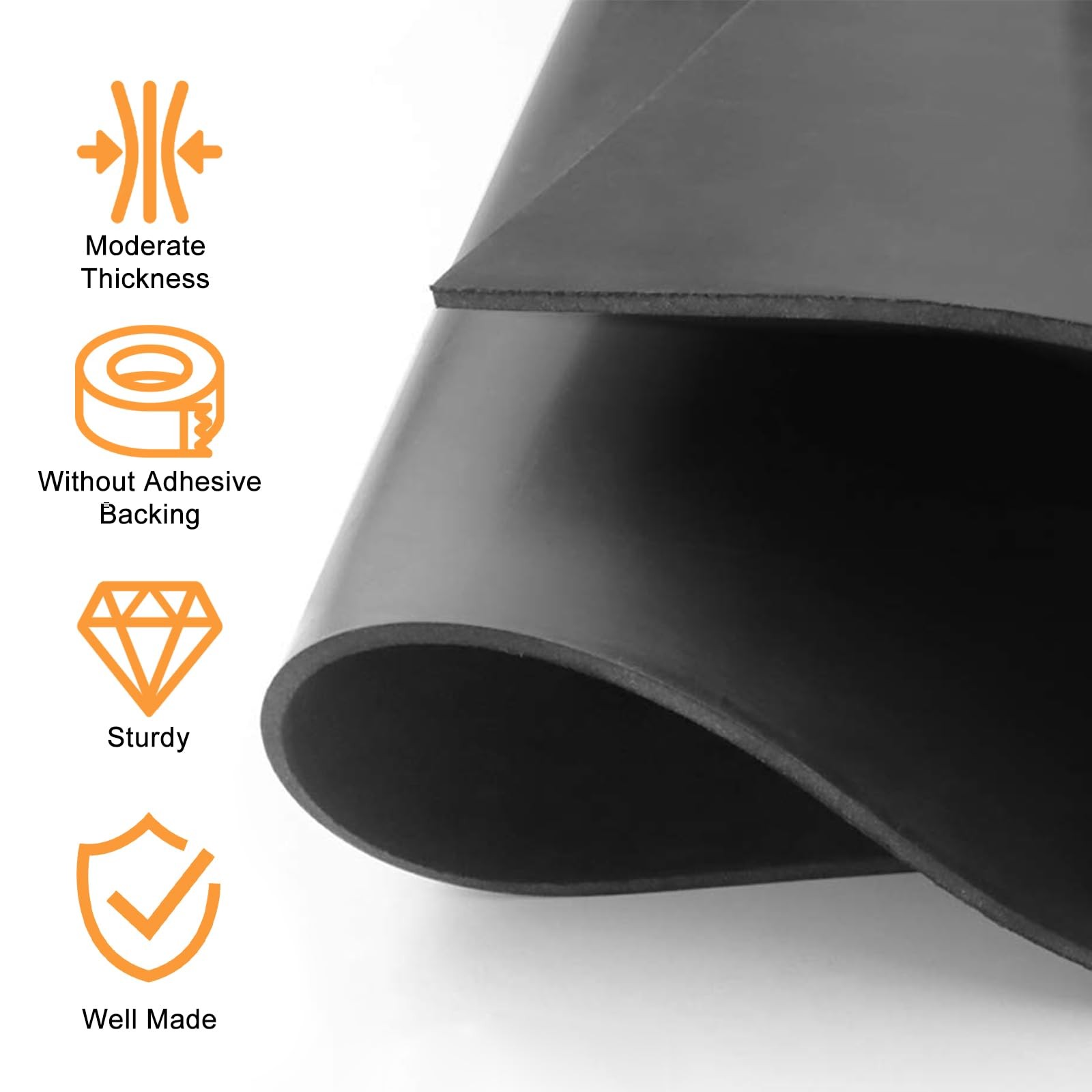 Rubber Strips With Adhesive Backing 1 In X 1/16 In X 10 Ft Neoprene Gaskets And