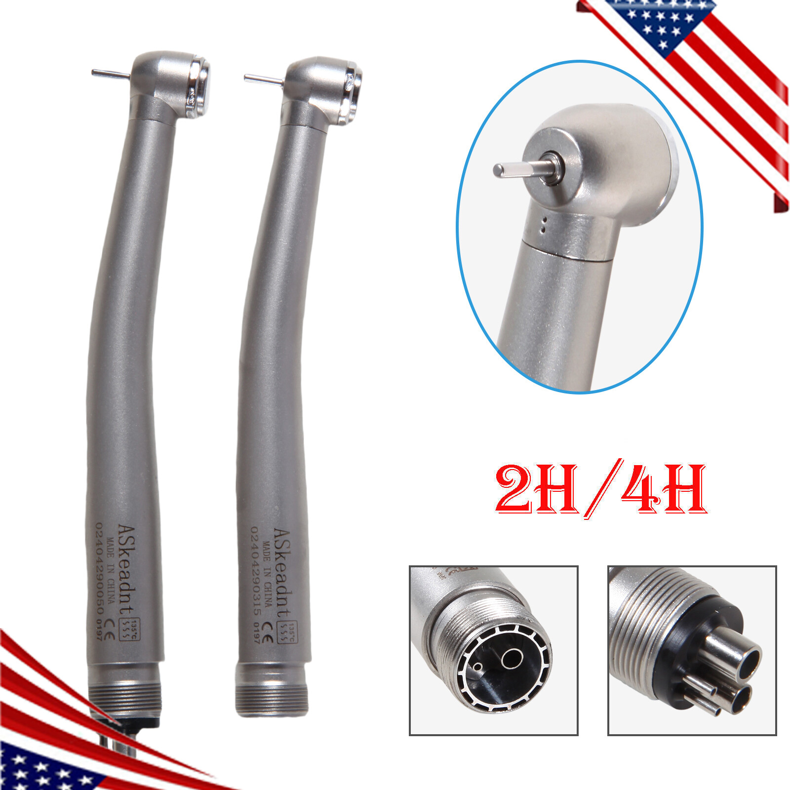 Turbina NSK PANA MAX Style Dental High Speed Handpiece Push Button 2 Hole/4 Hole