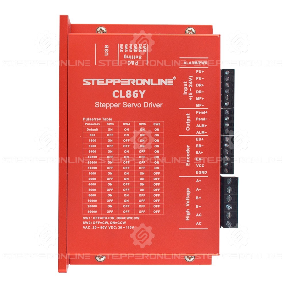 STEPPERONLINE Nema23/24 & nema34 3-12Nm Closed Loop Stepper Motor Driver CNC Kit