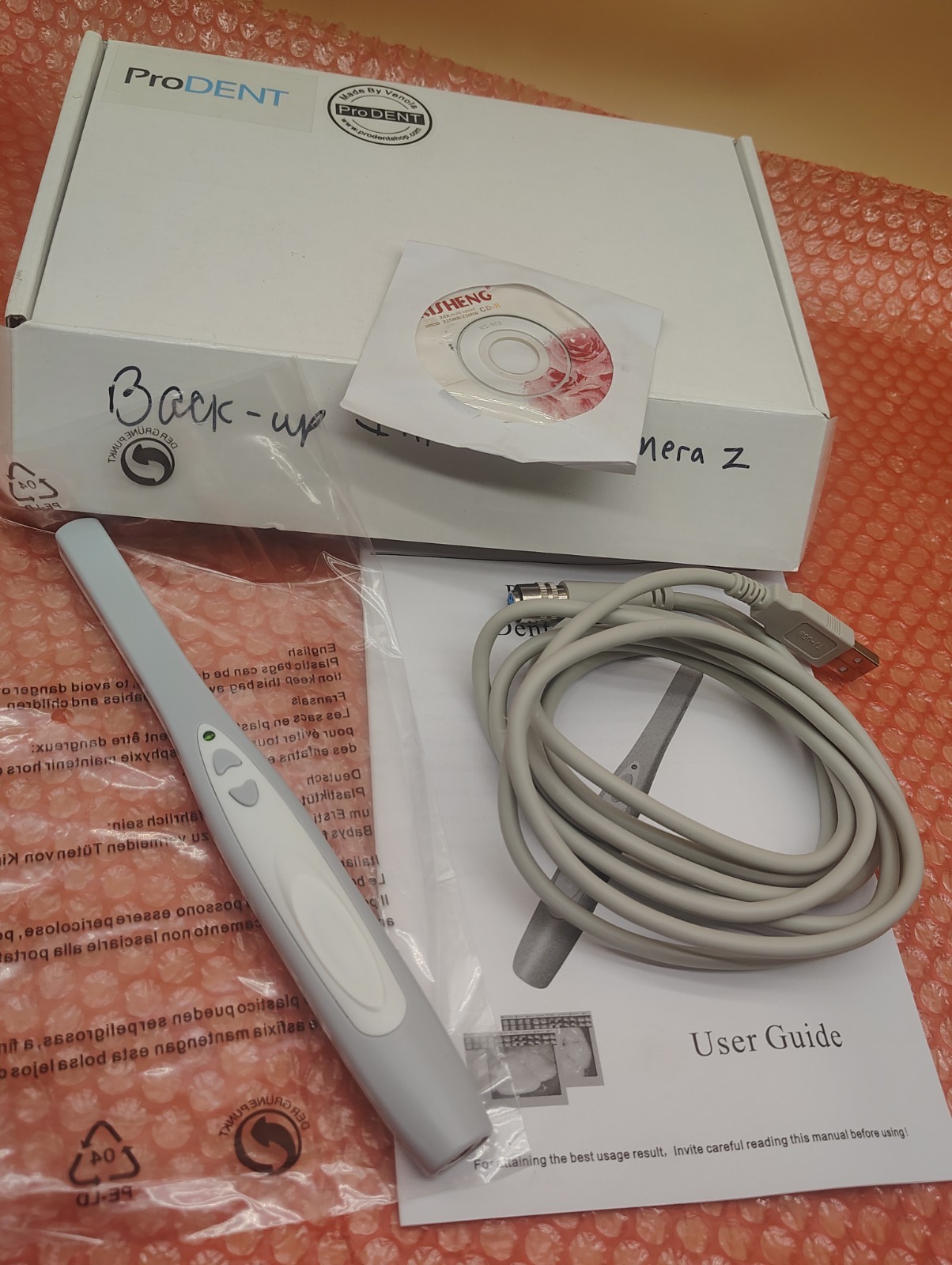 ProDent PD740 USB Dental Intraoral Camera in Original Box w Manual & Software