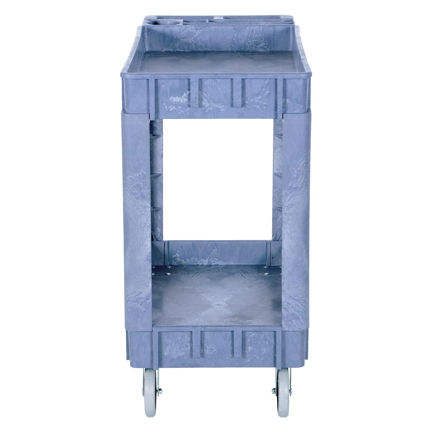 PLSC-2-1731 Plastic Utility Service Cart 2 Shelves 40 In. X 18-1/2 In. X 33-1/2