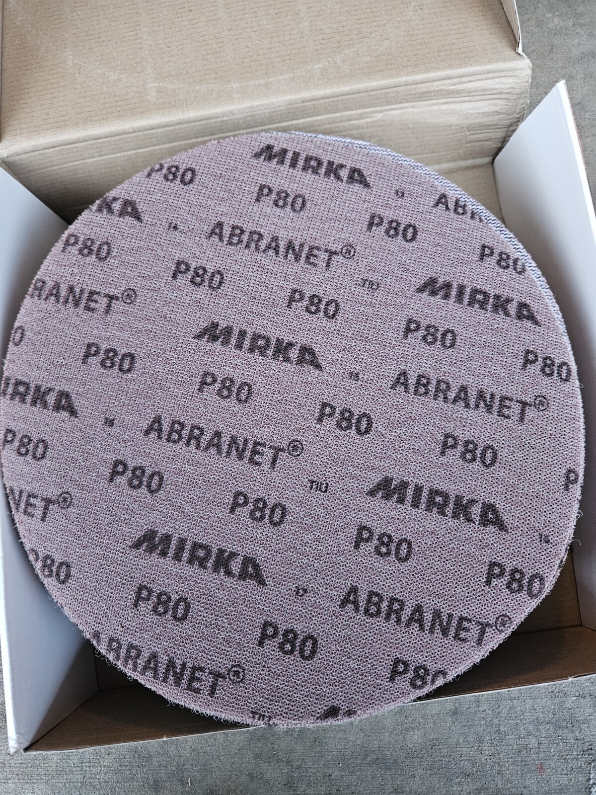 Mirka 9A-262-080 – Abranet 11″ Mesh Grip Disc 080 Grit (Qty 50 per pk/bx)