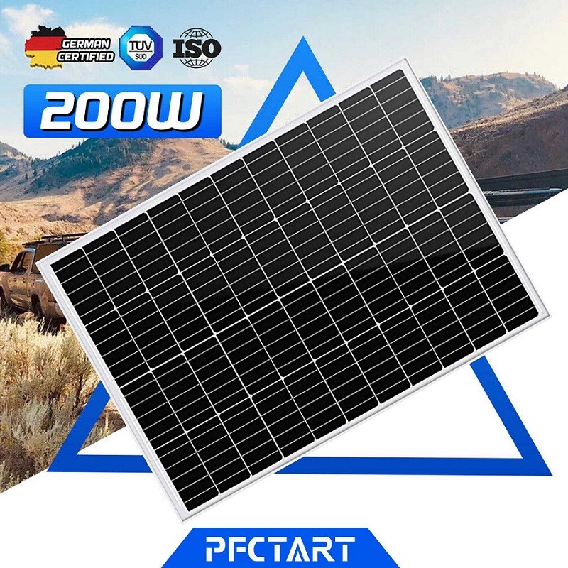 200 Watt 12 Volt Monocrystalline Solar Panel Solar Module Trailer Camper Marine