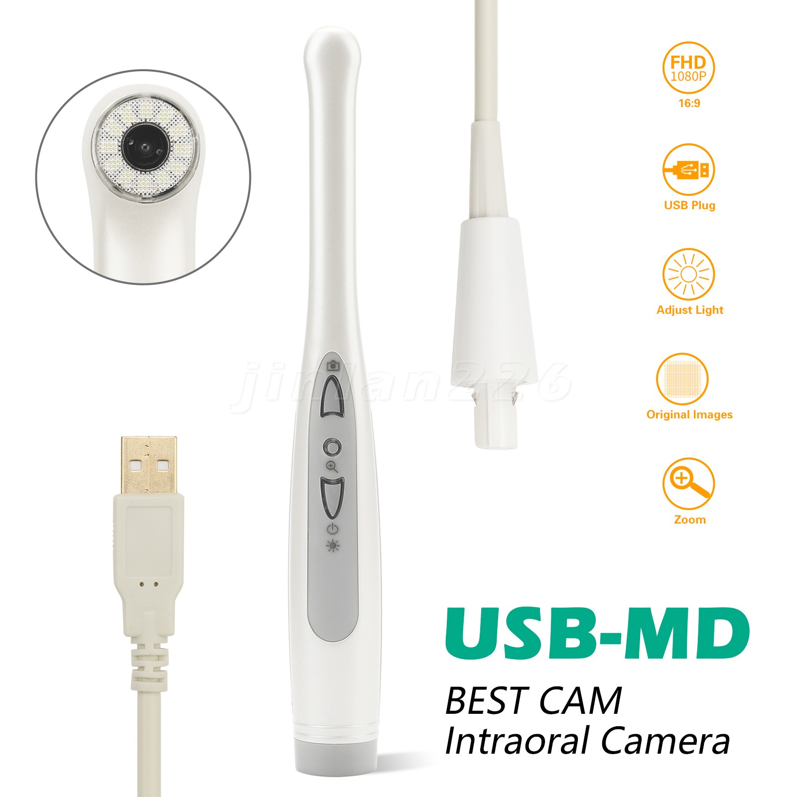 Dental HD Intraoral Camera USB Digital Imaging Work on Dexis/Eaglesoft