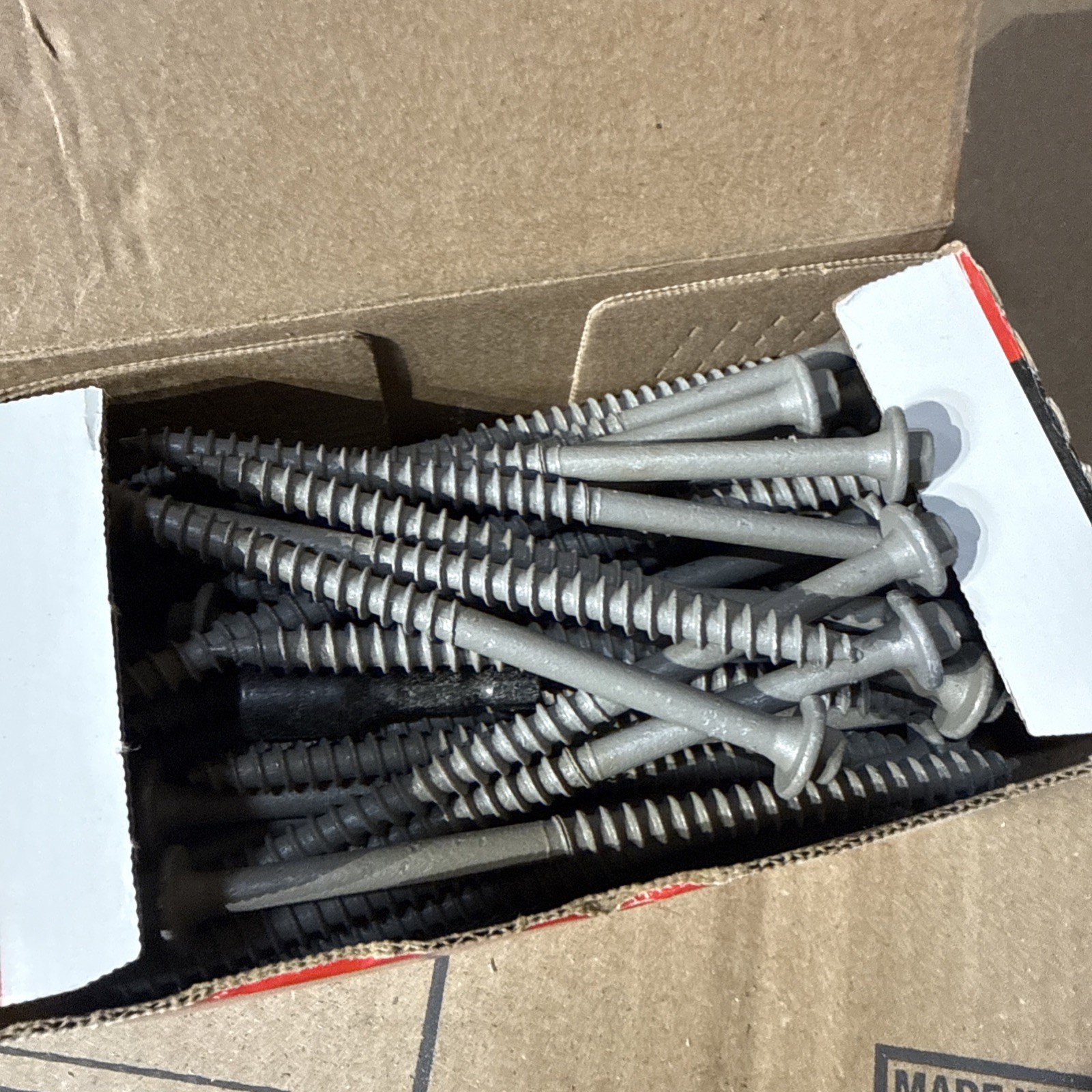 50-pc FastenMaster LedgerLOK Hex Structural Wood Screw, 5” gray