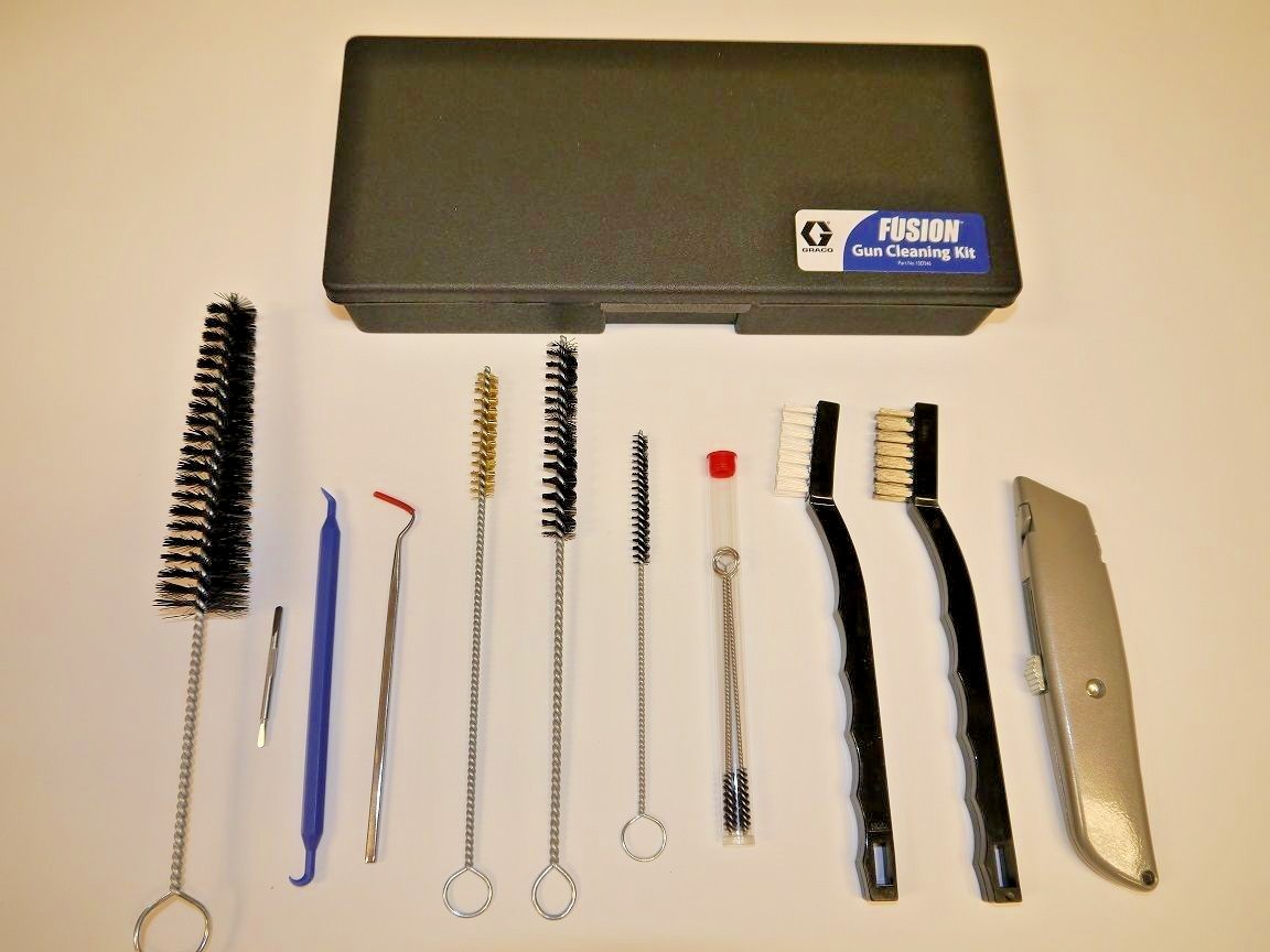 15D546 Fusion Gun Cleaning Kit. Kit includes 11 tools and brushes to clean