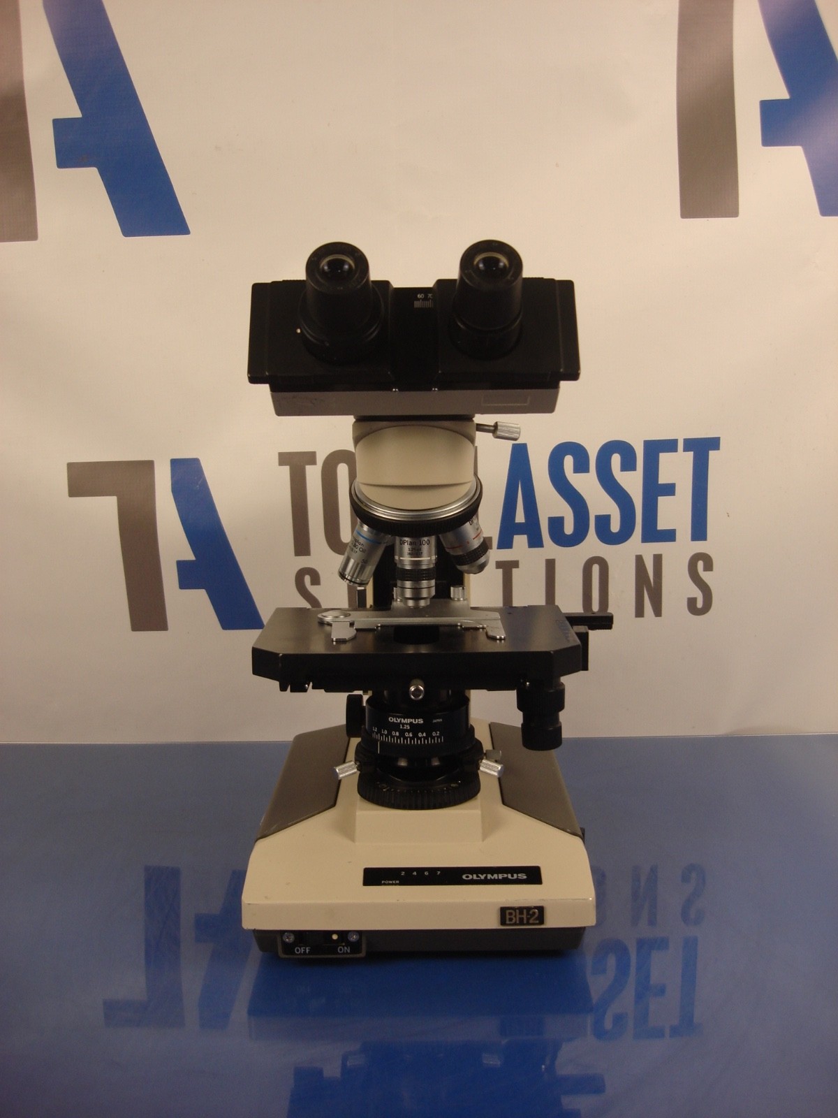 Olympus BH-2 Microscope 4x, 10x, 40x, 100x Oil, 50x Oil with Eyepiece 10×18 WF