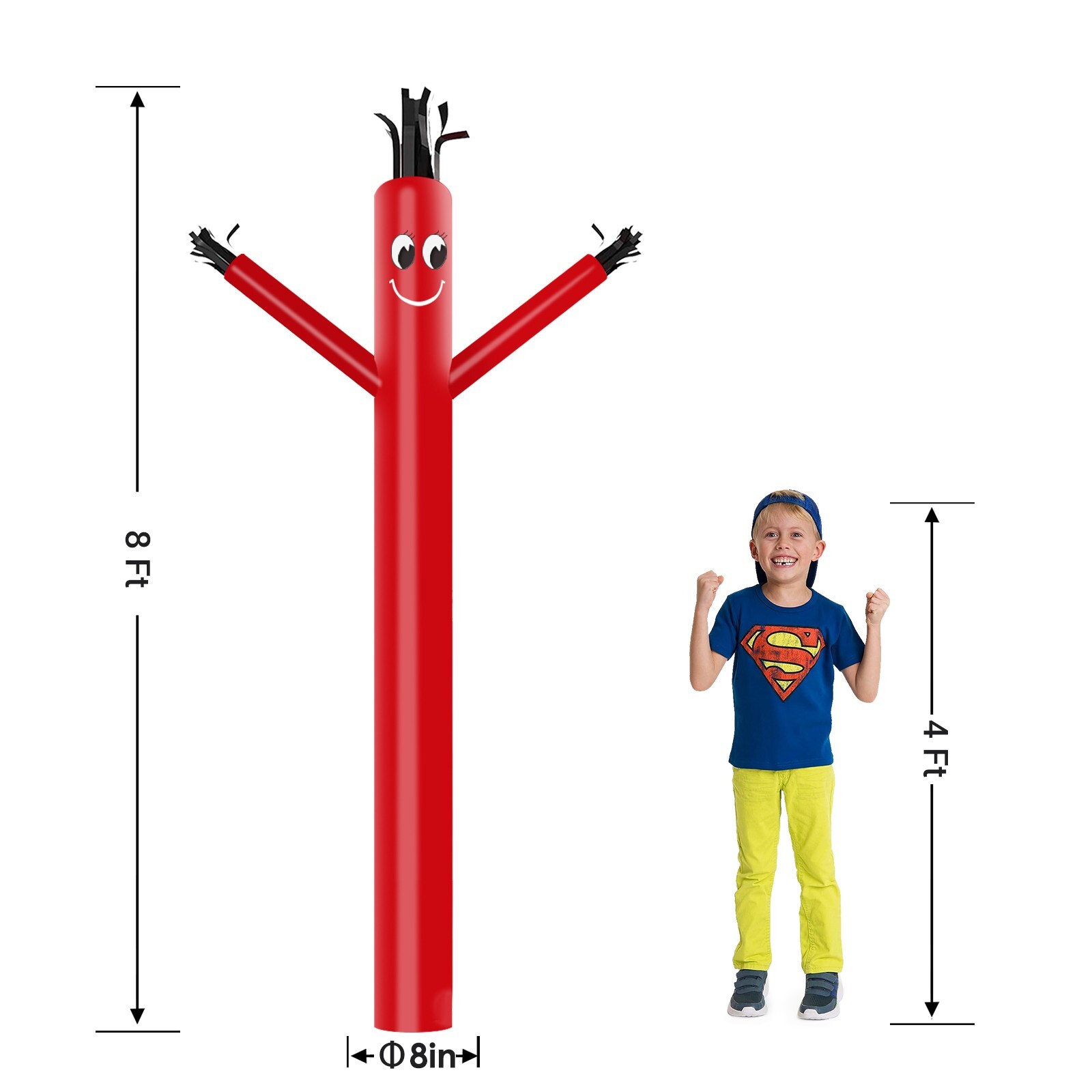 MOUNTO 8ft Air Inflatable Dancer Replacement – Dancer Only, Blower Not Included!