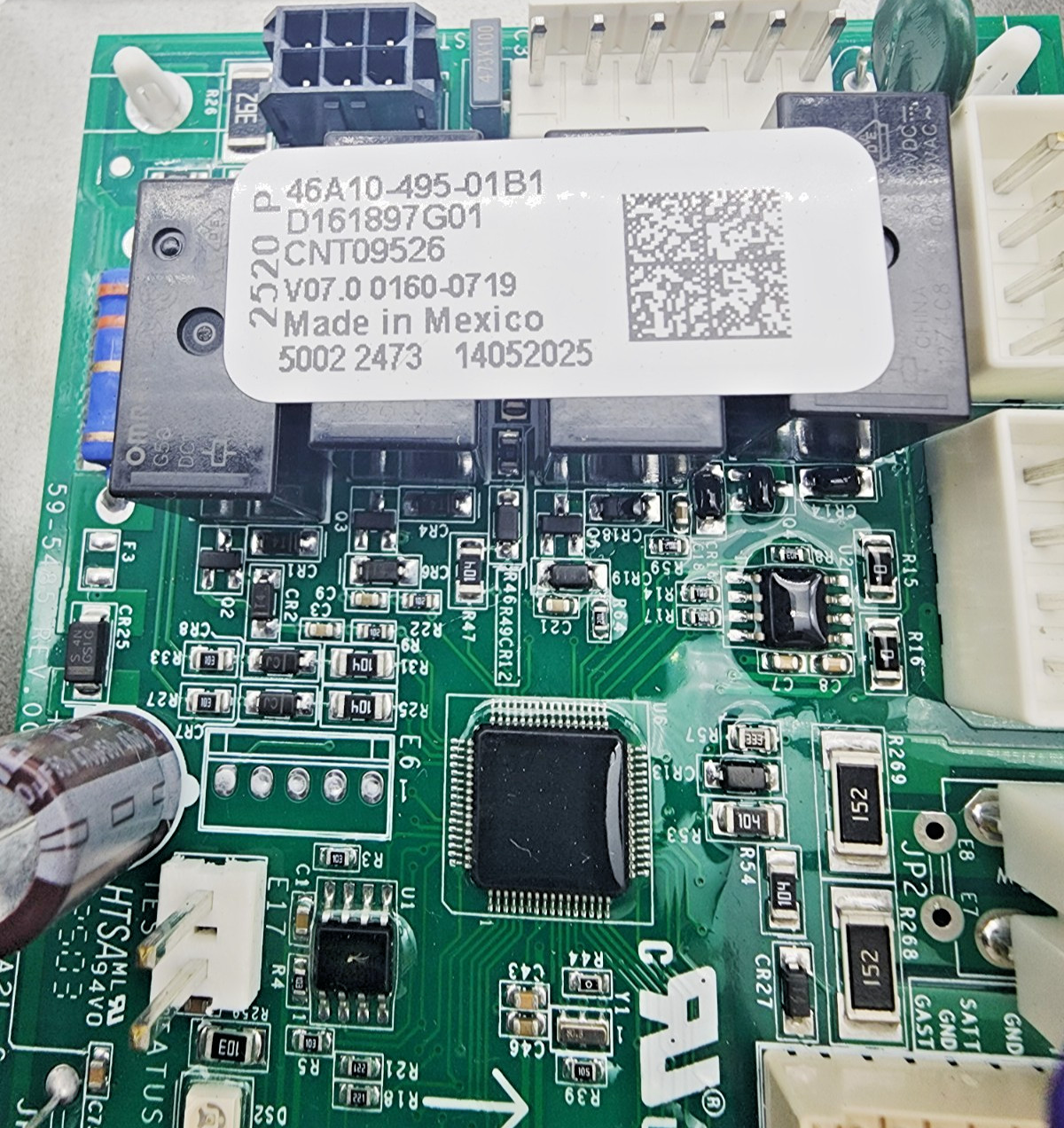 Trane D161897G01 CNT09526 Control PCB Assy A2L Mitigation Power