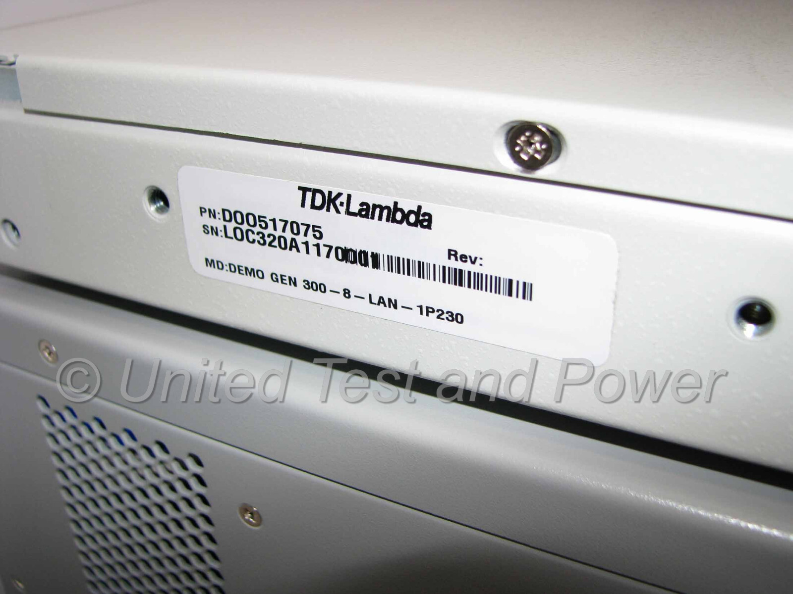 TDK Lambda GEN2400W GEN300-8 DC Power Supply. 0-300VDC, 0-8A. 2400 Watt. 1-U