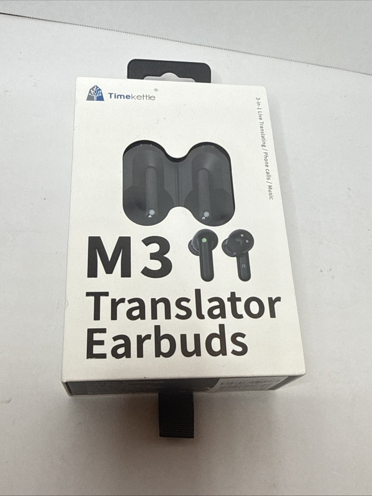 Timekettle M3 Translator Earbuds, Two-Way Device with App, 40 Languages Black