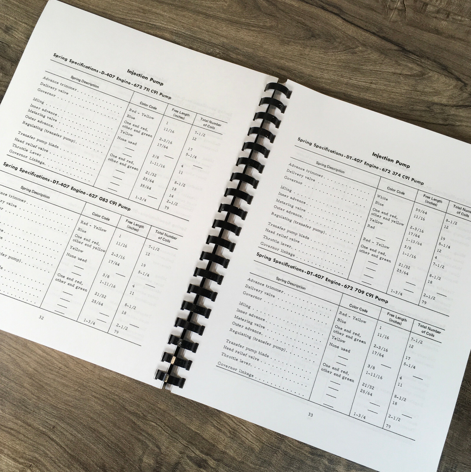 International Dt-407 Diesel Engine & Fuel System For 1026 Tractor Service Manual