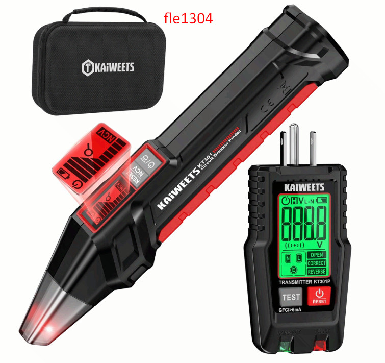 Circuit Breaker Finder with LCD Display, GFCI Outlet Tester, Electrical Circuit