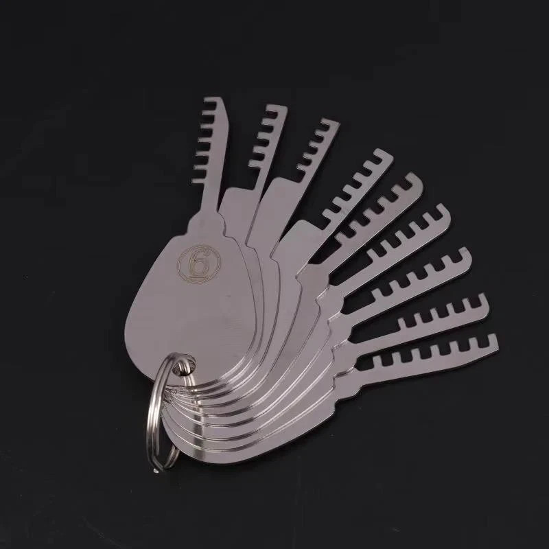 Stainless Steel Comb Lock 9in1 Full Set Repair Comb Tool Bypass Method
