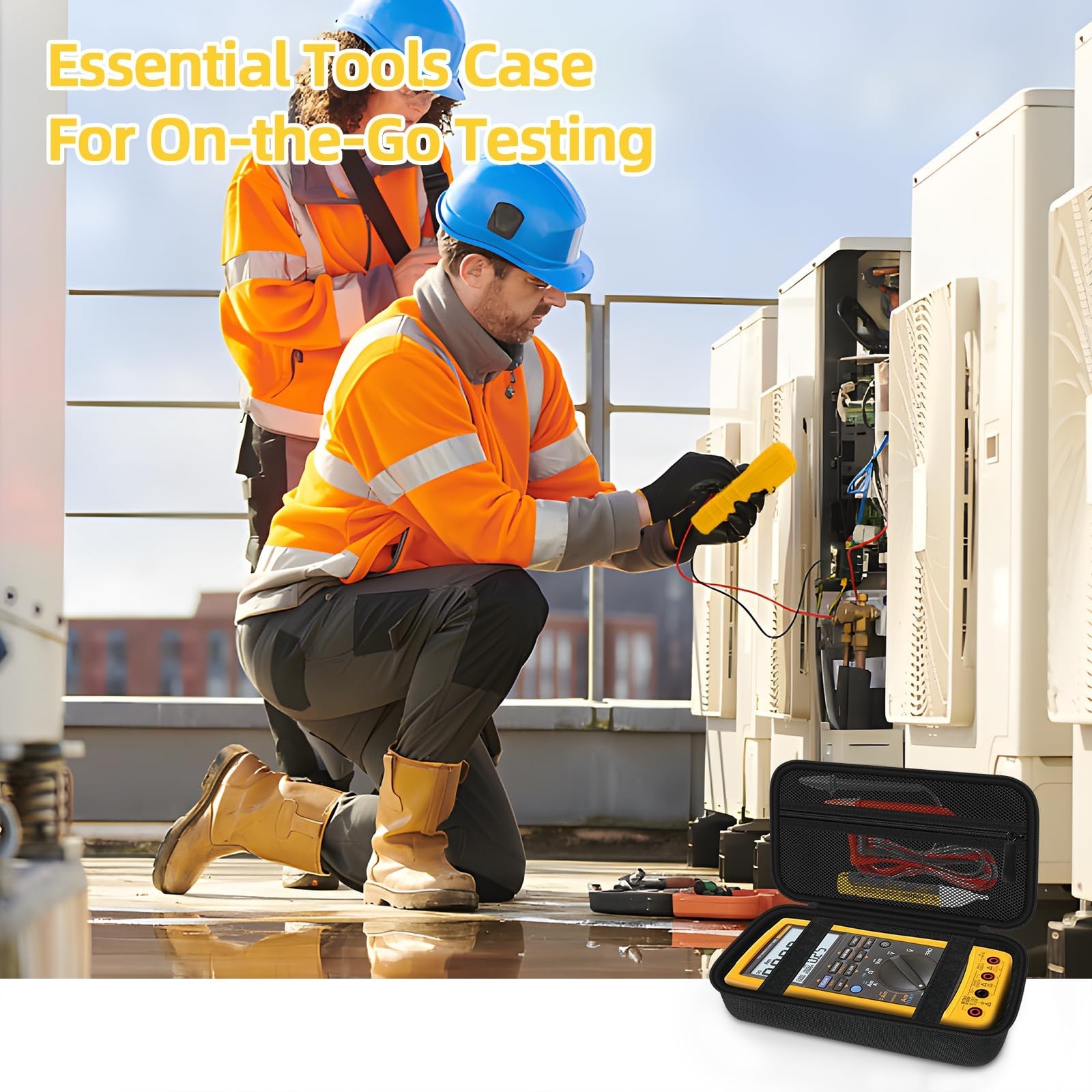 Multimeter Carrying Case for Fluke 789 787B 287 289 1587 FC 87V 88V – Storage Ba