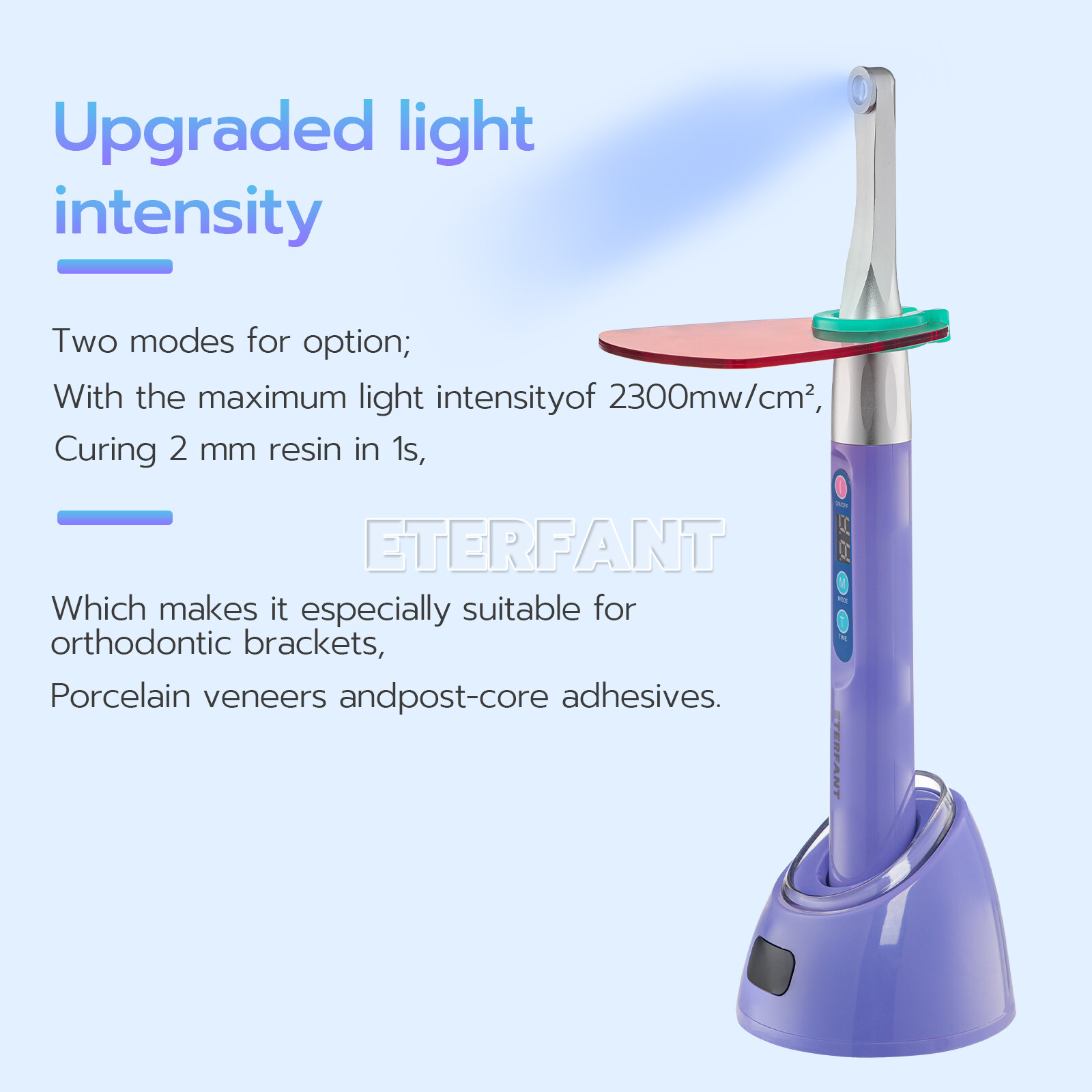 Dental Original Woodpecker Style ILED Wireless Curing Light Lamp 1 Sec Cure