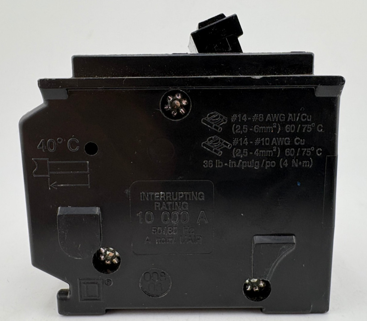 New HOM225 Square D 2-Pole 25 Amp Circuit Breaker Type HOM 120/240V DP-4075